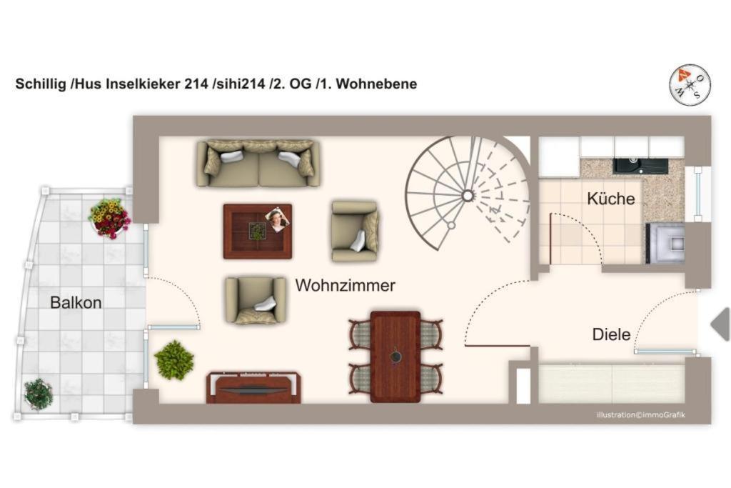 Hus Inselkieker Hus Inselkieker 214 Apartment Шилиг Екстериор снимка